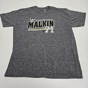 Pittsburgh Penguins Shirt Mens XL Extra Large Gray Short Sleeve‎ Malkin